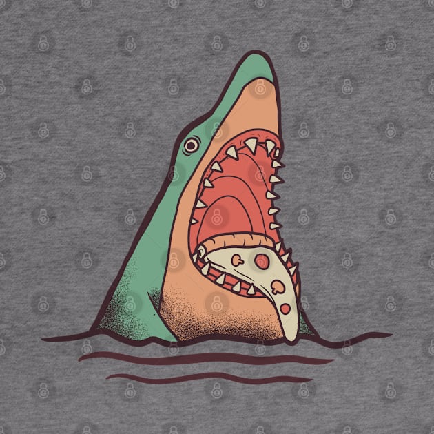 hungry shark for pizza by dikigiyat